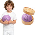 Giant Dumpling Cute Squishy Stress Ball,Jumbo Soft Slow Rising Dumpling Stress Ball,Large Dumpling Cute Squishy,Stress Relief Desk for Office Home Study Adults(Colorful L: 25Cm/10 Inch（No Basket）