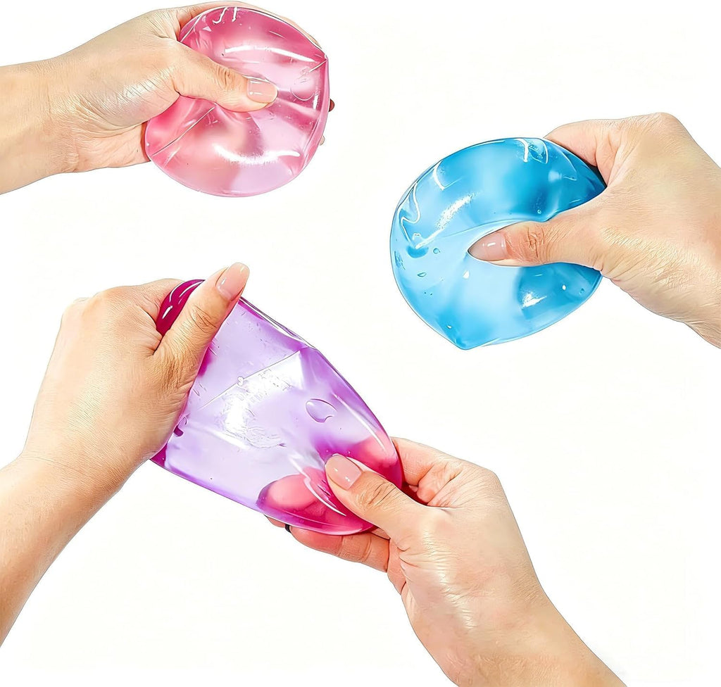 Premium Big Block Cube ,Ice Cube Squishies Toys,Durable, Slow-Rebound Fingertip Exquisite Spherical Ice Cube with Boxgift-Ready (Blue)