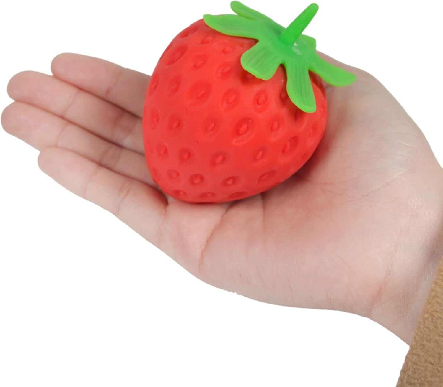 Strawberry Squishy, Realistic Strawberry Ball Relieve Stress and Anxiety,Party Favor Slow Rise Pressure Release Toy