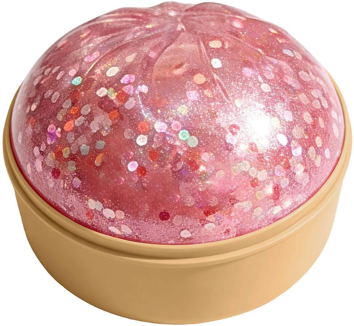 Giant Dumpling Soft Squeeze Buddy, Large Colourful Dumpling Stress Relief Sensory Ball, Fast Rebound Anxiety Relief Decompression Dough for Adults,Gold