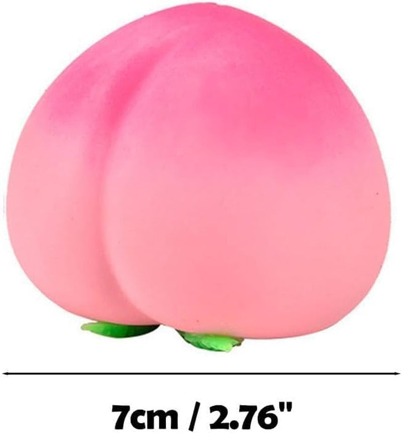 Peach Peach Toys Slow Rising Soft Peach Fruit Toy, Stress Relief Squishy(Pink)