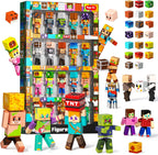 Unleash Imagination with 20 Pcs Magnetic Action Figures Playset - Creative Building Block City Toys for Kids 6+ with 360° Rotating Arms and Legs, Perfect Birthday Gift for Boys and Girls