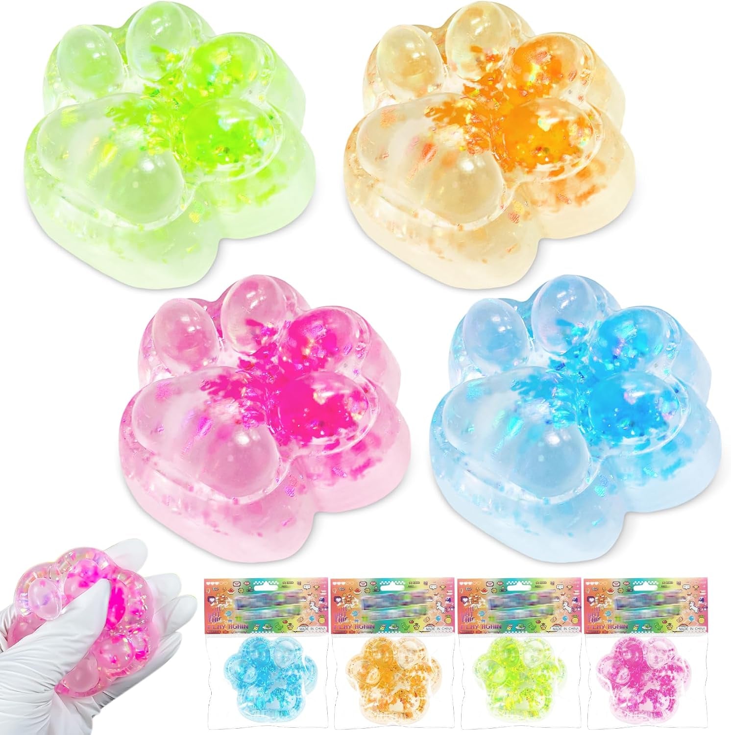 3Pcs Big Taba Squishies Strawberry, Cute Strawberry Squeeze Toys | Upgrade Fruit Squishies, Kawaii Sticky Stress Toy, Clear Fidget Toys, Valentines Gift for Kids, Girls Birthday Gift Ideas