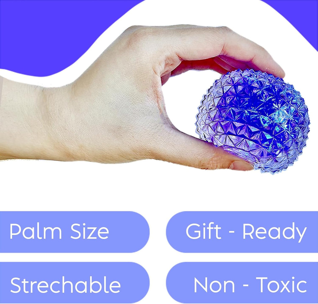 Premium Diamond Stress Ball, Odor-Free Slow Rise Cool Sensory Squishy Nice Squeeze Fidget Cute Toy - Easy to Clean - Durable - Gift-Ready - Children Safety Certificate & ASTM Certified 3+