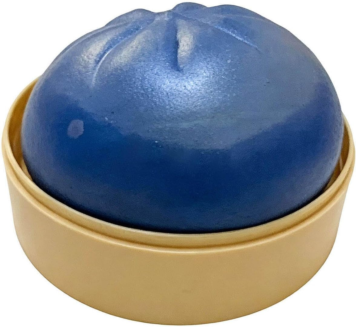 Giant Dumpling Soft Squeeze Buddy, Large Colourful Dumpling Stress Relief Sensory Ball, Fast Rebound Anxiety Relief Decompression Dough for Adults,Gold