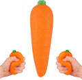 Carrot Squishy Stress Ball,5.5Inch(1Pcs) | Squi Shy Vegetable Ultra Squishy and Moldable Slow Rise Relaxing Sensory Fidget Stress for Anxiety Relief Orange(1Pcs)