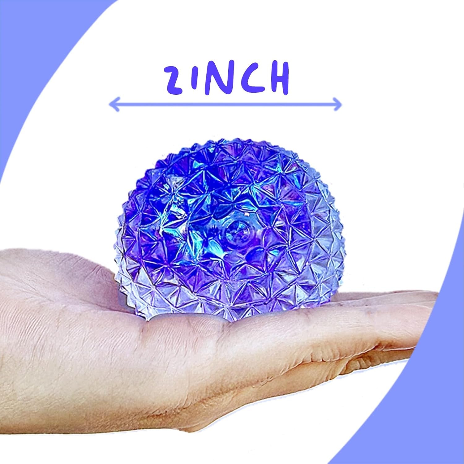 Premium Diamond Stress Ball, Odor-Free Slow Rise Cool Sensory Squishy Nice Squeeze Fidget Cute Toy - Easy to Clean - Durable - Gift-Ready - Children Safety Certificate & ASTM Certified 3+